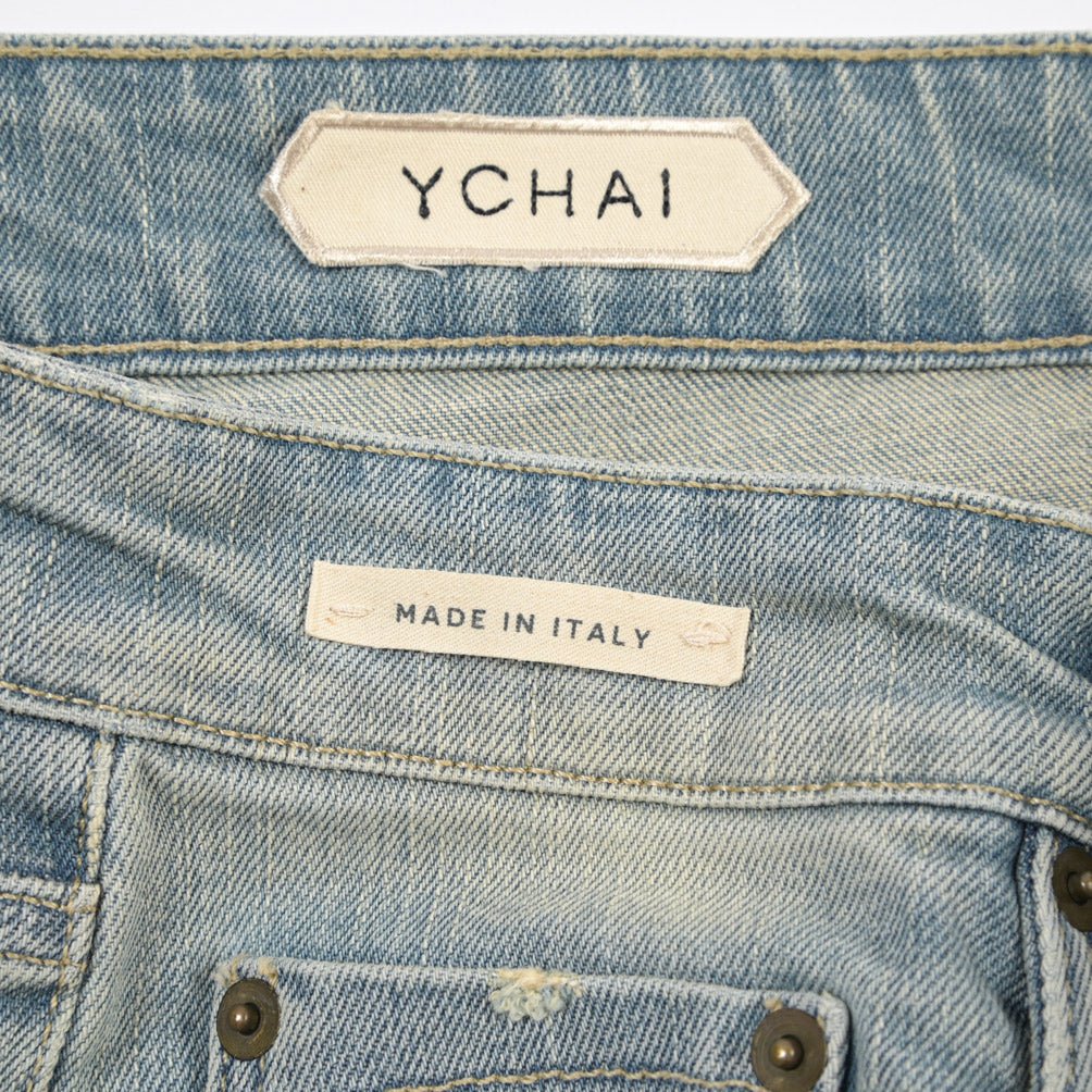 YCHAI “EDMUNDO” ストレッチデニム スキニージーンズ / SKINNY FIT ライトブルー(BLU) 31 | GUARDAROBA MILANO OFFICIAL STORE