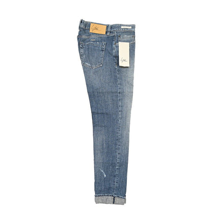 YCHAI “PANATELA” コットン100%デニム スキニージーンズ / SKINNY FIT ブルー(BLU) 29 | GUARDAROBA MILANO OFFICIAL STORE
