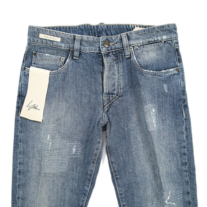 YCHAI “PANATELA” コットン100%デニム スキニージーンズ / SKINNY FIT ブルー(BLU) 29 | GUARDAROBA MILANO OFFICIAL STORE