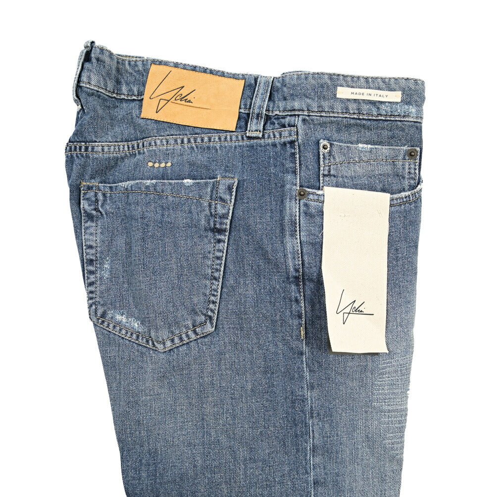 YCHAI “PANATELA” コットン100%デニム スキニージーンズ / SKINNY FIT ブルー(BLU) 29 | GUARDAROBA MILANO OFFICIAL STORE