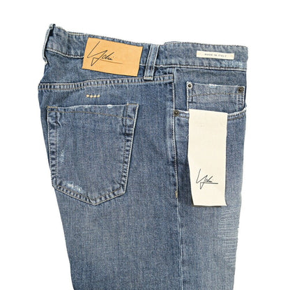 YCHAI “PANATELA” コットン100%デニム スキニージーンズ / SKINNY FIT ブルー(BLU) 29 | GUARDAROBA MILANO OFFICIAL STORE