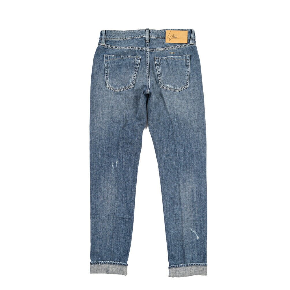 YCHAI “PANATELA” コットン100%デニム スキニージーンズ / SKINNY FIT ブルー(BLU) 29 | GUARDAROBA MILANO OFFICIAL STORE