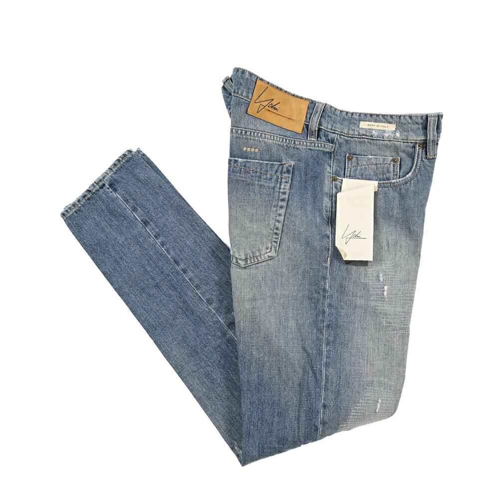YCHAI “PANATELA” コットン100%デニム スキニージーンズ / SKINNY FIT ブルー(BLU) 33 | GUARDAROBA MILANO OFFICIAL STORE