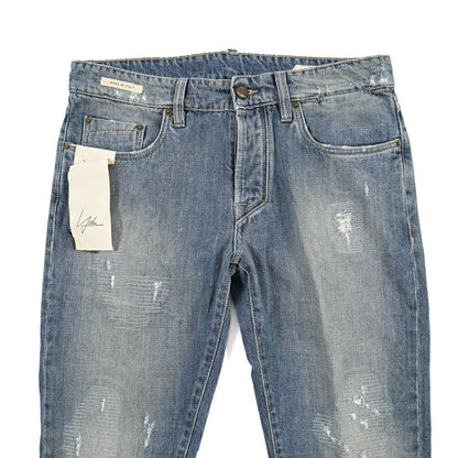 YCHAI “PANATELA” コットン100%デニム スキニージーンズ / SKINNY FIT ブルー(BLU) 33 | GUARDAROBA MILANO OFFICIAL STORE