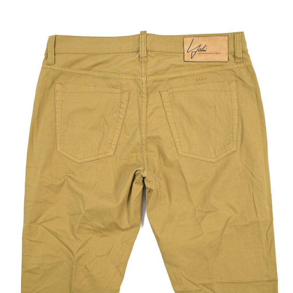 YCHAI “PANATELA” ストレッチコットン 5ポケットカラーパンツ / SKINNY FIT カーキグリーン(SENAPE) 33 | GUARDAROBA MILANO OFFICIAL STORE