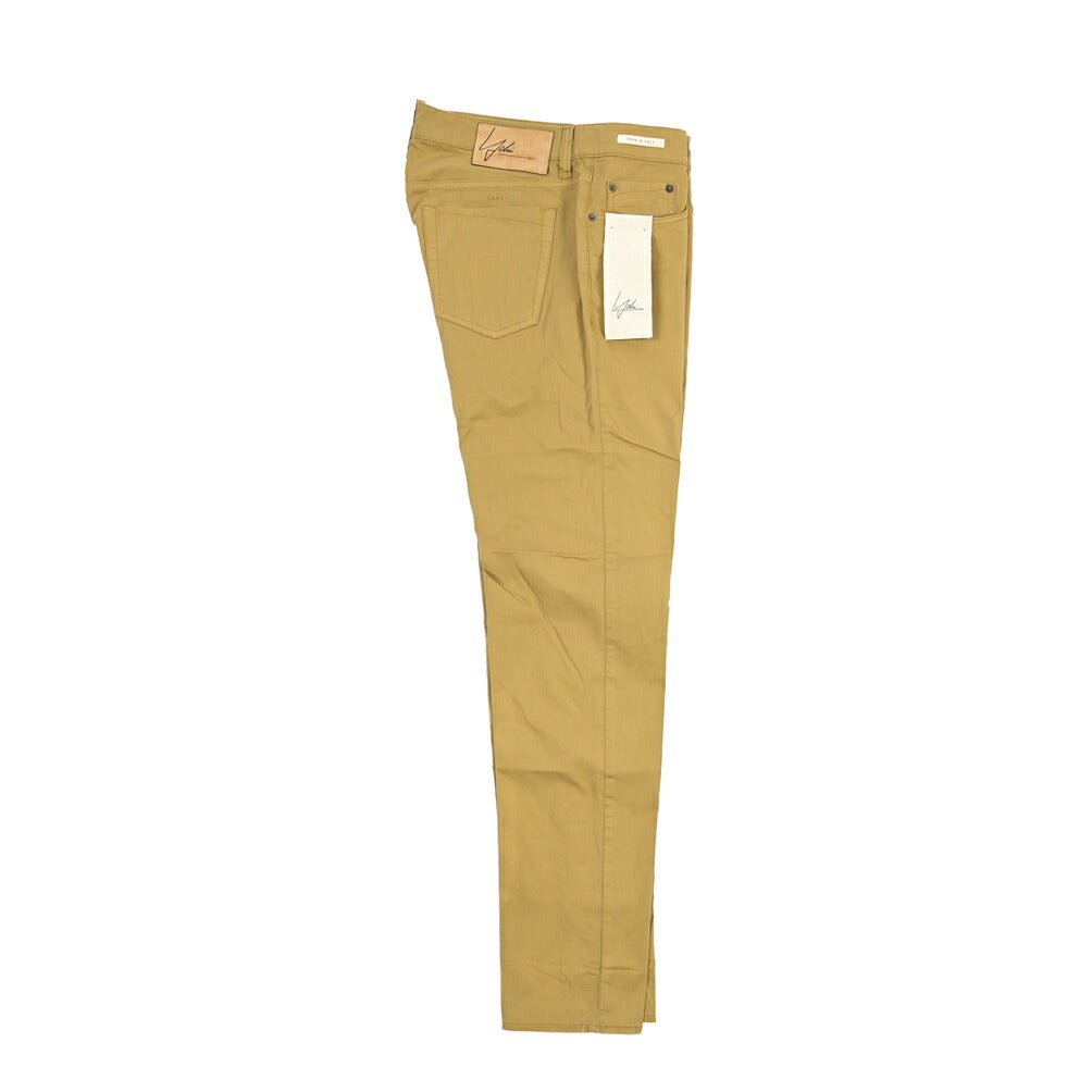 YCHAI “PANATELA” ストレッチコットン 5ポケットカラーパンツ / SKINNY FIT カーキグリーン(SENAPE) 33 | GUARDAROBA MILANO OFFICIAL STORE