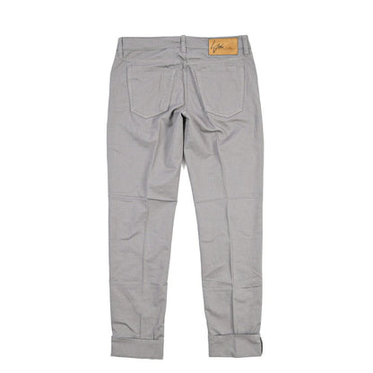 YCHAI “PANATELA” リネン混デニム 5ポケットカラージーンズ / SKINNY FIT グレー(GRIGIO) 33 | GUARDAROBA MILANO OFFICIAL STORE