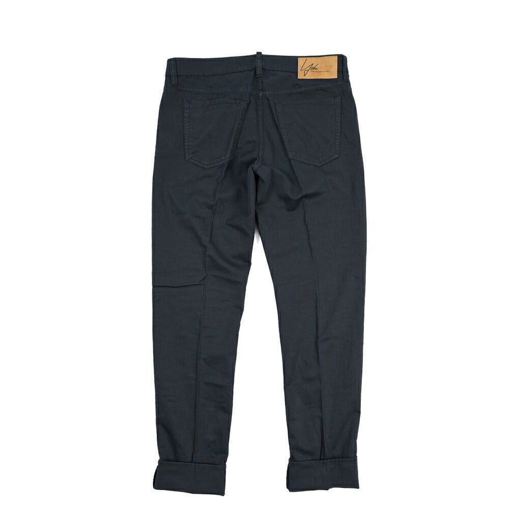 YCHAI “PANATELA” リネン混デニム 5ポケットカラージーンズ / SKINNY FIT ネイビー(BLU) 33 | GUARDAROBA MILANO OFFICIAL STORE