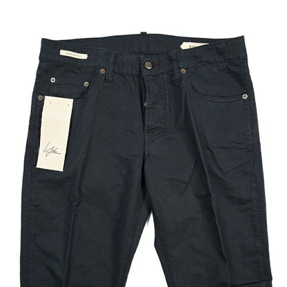 YCHAI “PANATELA” リネン混デニム 5ポケットカラージーンズ / SKINNY FIT ネイビー(BLU) 33 | GUARDAROBA MILANO OFFICIAL STORE