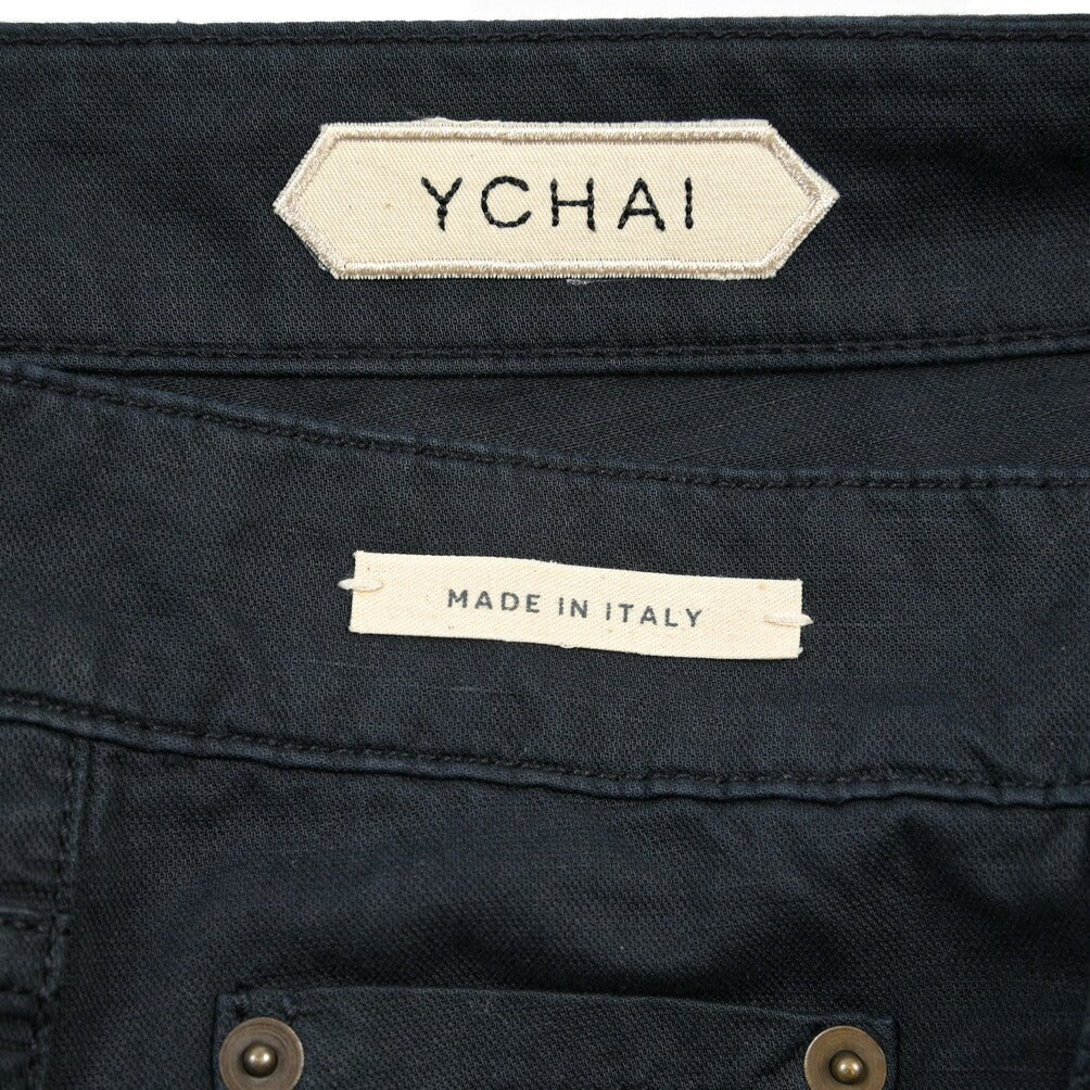 YCHAI “PANATELA” リネン混デニム 5ポケットカラージーンズ / SKINNY FIT ネイビー(BLU) 33 | GUARDAROBA MILANO OFFICIAL STORE