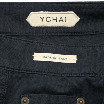 YCHAI “PANATELA” リネン混デニム 5ポケットカラージーンズ / SKINNY FIT ネイビー(BLU) 33 | GUARDAROBA MILANO OFFICIAL STORE