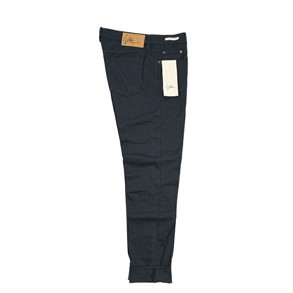YCHAI “PANATELA” リネン混デニム 5ポケットカラージーンズ / SKINNY FIT ネイビー(BLU) 33 | GUARDAROBA MILANO OFFICIAL STORE