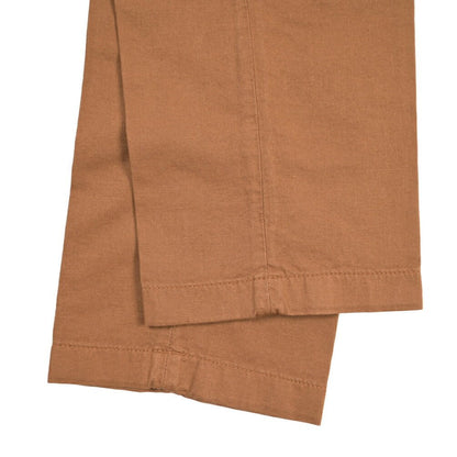 YCHAI “PANATELA” リネン混コットン ノータックパンツ / SKINNY FIT ブラウン(COGNAC) 30 | GUARDAROBA MILANO OFFICIAL STORE