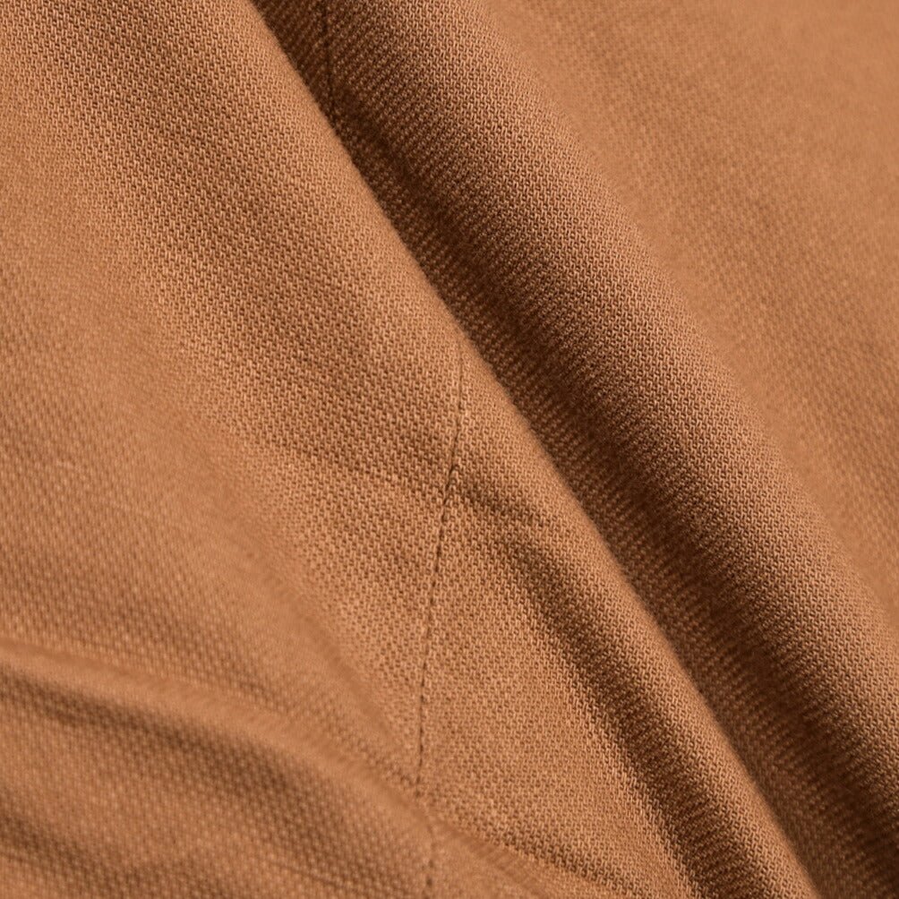 YCHAI “PANATELA” リネン混コットン ノータックパンツ / SKINNY FIT ブラウン(COGNAC) 30 | GUARDAROBA MILANO OFFICIAL STORE