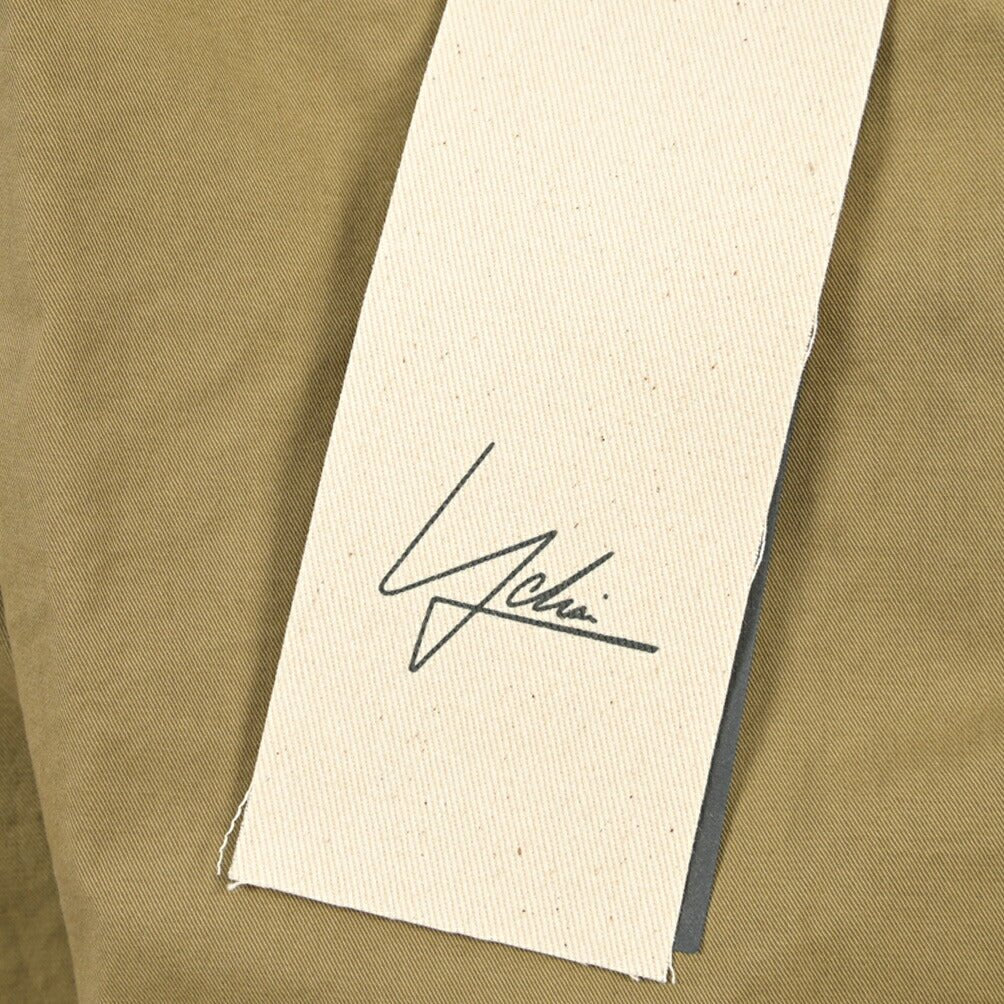 YCHAI “PANATELA” ストレッチコットン ノータックチノパンツ / SKINNY FIT カーキグリーン(SENAPE) 30 | GUARDAROBA MILANO OFFICIAL STORE
