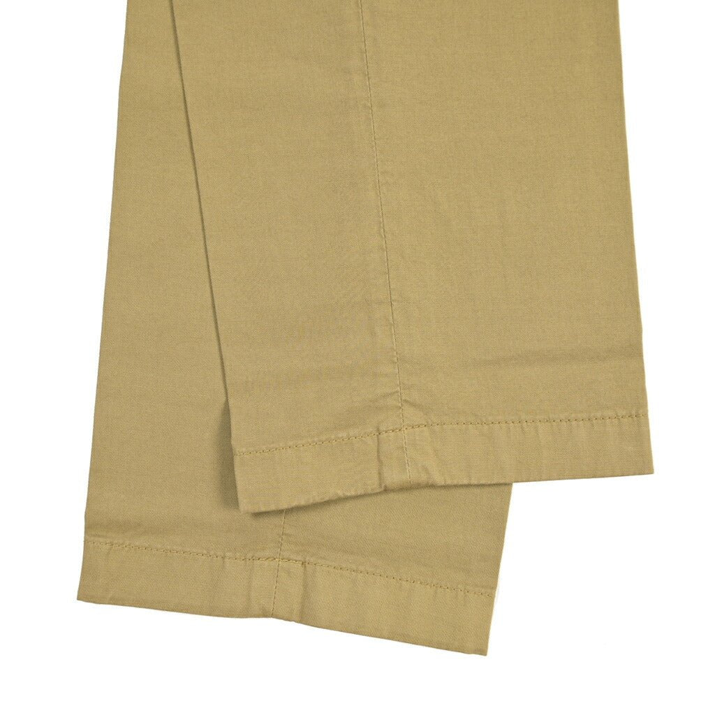 YCHAI “PANATELA” ストレッチコットン ノータックチノパンツ / SKINNY FIT カーキグリーン(SENAPE) 30 | GUARDAROBA MILANO OFFICIAL STORE