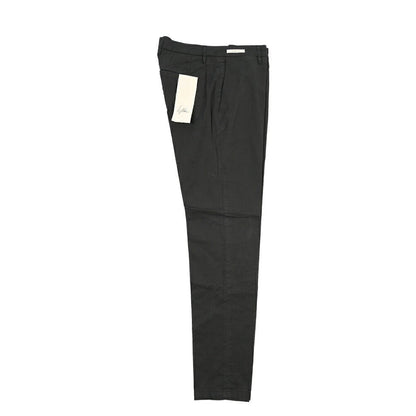 YCHAI “PANATELA” ストレッチコットン ノータックチノパンツ / SKINNY FIT ブラック(NERO) 31 | GUARDAROBA MILANO OFFICIAL STORE
