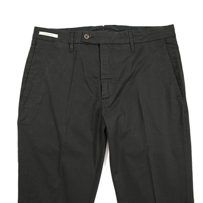 YCHAI “PANATELA” ストレッチコットン ノータックチノパンツ / SKINNY FIT ブラック(NERO) 31 | GUARDAROBA MILANO OFFICIAL STORE