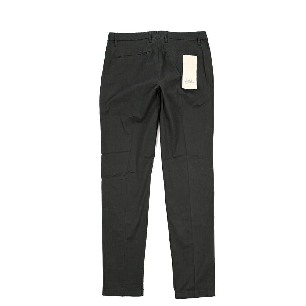 YCHAI “PANATELA” ストレッチコットン ノータックチノパンツ / SKINNY FIT ブラック(NERO) 31 | GUARDAROBA MILANO OFFICIAL STORE