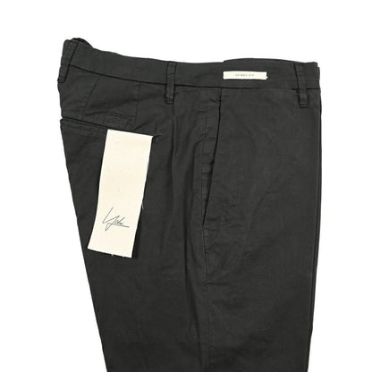 YCHAI “PANATELA” ストレッチコットン ノータックチノパンツ / SKINNY FIT ブラック(NERO) 31 | GUARDAROBA MILANO OFFICIAL STORE