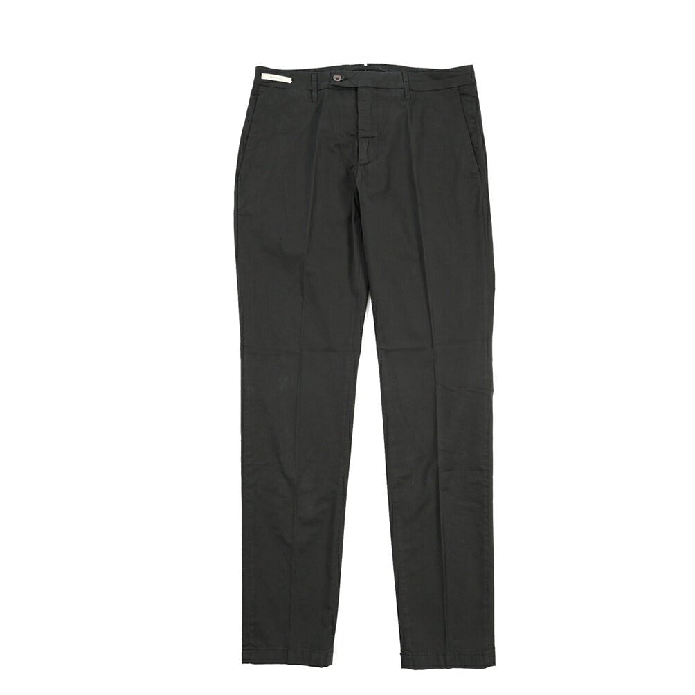 YCHAI “PANATELA” ストレッチコットン ノータックチノパンツ / SKINNY FIT ブラック(NERO) 31 | GUARDAROBA MILANO OFFICIAL STORE