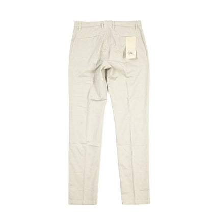 YCHAI “PANATELA” リネン混コットン ノータックストレッチパンツ / SKINNY FIT ライトグレー(STUCCO) 29 | GUARDAROBA MILANO OFFICIAL STORE