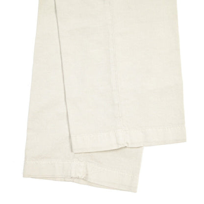 YCHAI “PANATELA” リネン混コットン ノータックストレッチパンツ / SKINNY FIT ライトグレー(STUCCO) 29 | GUARDAROBA MILANO OFFICIAL STORE
