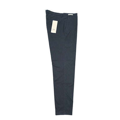 YCHAI “PANATELA” ストレッチコットン ノータックチノパンツ / SKINNY FIT ネイビー(BLU) 30 | GUARDAROBA MILANO OFFICIAL STORE