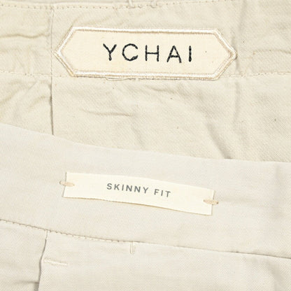 YCHAI “PANATELA” ストレッチコットン ノータックチノパンツ / SKINNY FIT ライトグレー(STUCCO) 29 | GUARDAROBA MILANO OFFICIAL STORE