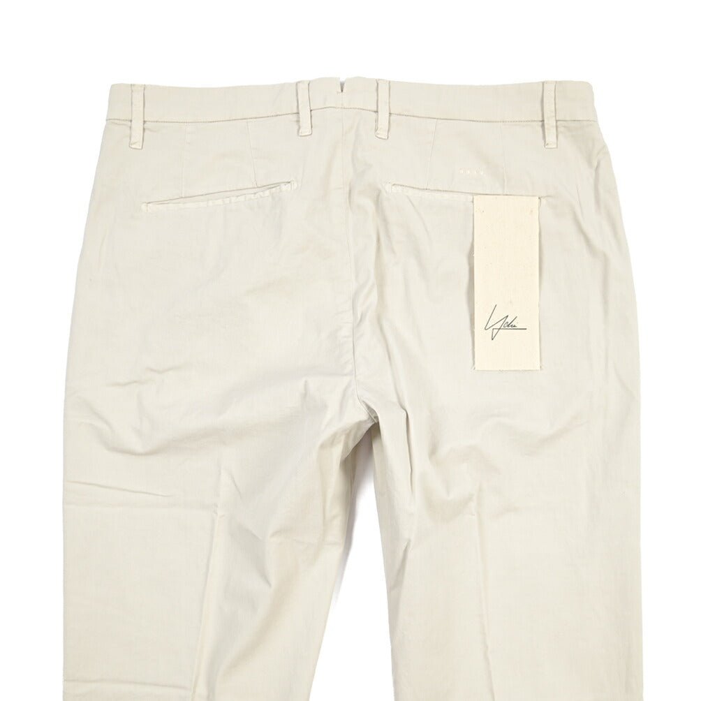 YCHAI “PANATELA” ストレッチコットン ノータックチノパンツ / SKINNY FIT ライトグレー(STUCCO) 29 | GUARDAROBA MILANO OFFICIAL STORE