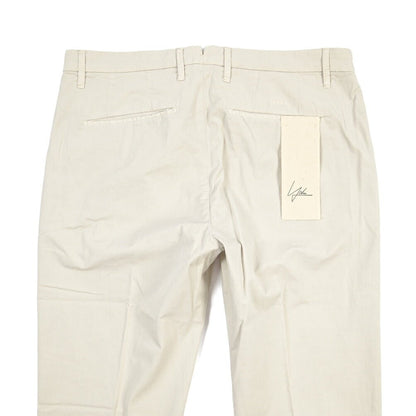 YCHAI “PANATELA” ストレッチコットン ノータックチノパンツ / SKINNY FIT ライトグレー(STUCCO) 29 | GUARDAROBA MILANO OFFICIAL STORE