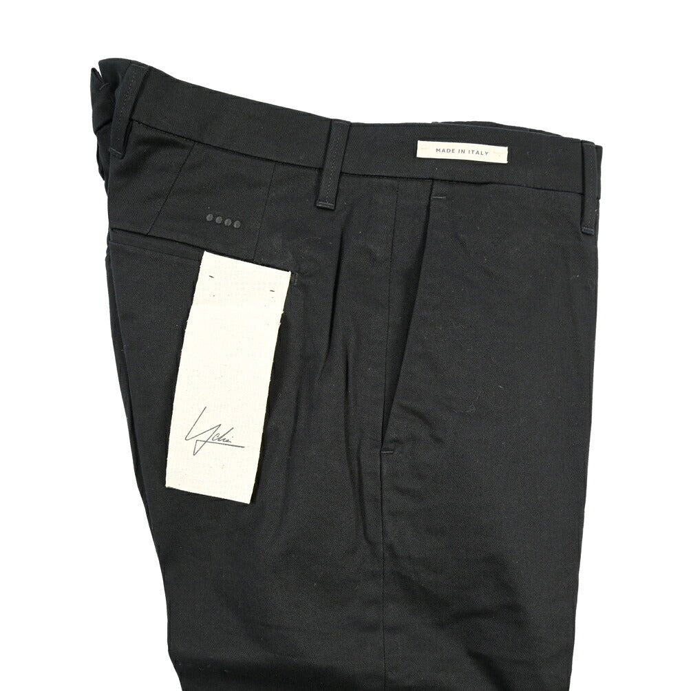 YCHAI “PANATELA” ストレッチコットン ノータックチノパンツ / SKINNY FIT ブラック(NERO) 31 | GUARDAROBA MILANO OFFICIAL STORE