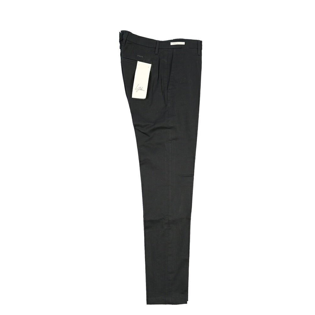 YCHAI “PANATELA” ストレッチコットン ノータックチノパンツ / SKINNY FIT ブラック(NERO) 31 | GUARDAROBA MILANO OFFICIAL STORE