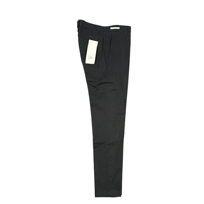 YCHAI “PANATELA” ストレッチコットン ノータックチノパンツ / SKINNY FIT ブラック(NERO) 31 | GUARDAROBA MILANO OFFICIAL STORE