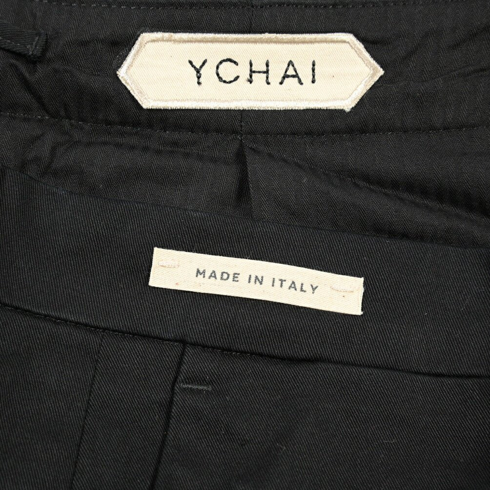 YCHAI “PANATELA” ストレッチコットン ノータックチノパンツ / SKINNY FIT ブラック(NERO) 31 | GUARDAROBA MILANO OFFICIAL STORE