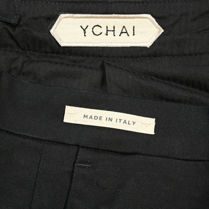 YCHAI “PANATELA” ストレッチコットン ノータックチノパンツ / SKINNY FIT ブラック(NERO) 31 | GUARDAROBA MILANO OFFICIAL STORE