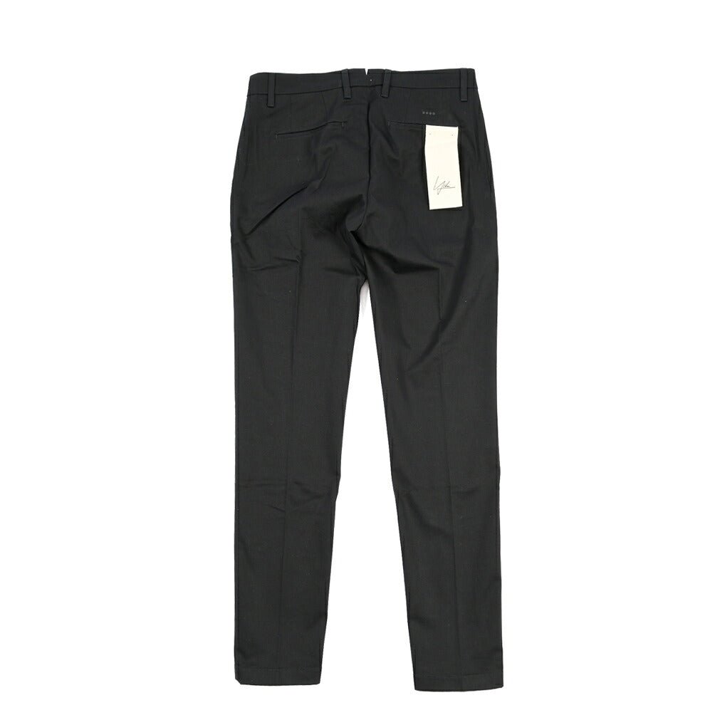 YCHAI “PANATELA” ストレッチコットン ノータックチノパンツ / SKINNY FIT ブラック(NERO) 31 | GUARDAROBA MILANO OFFICIAL STORE