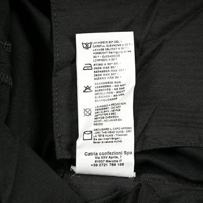 YCHAI “PANATELA” ストレッチコットン ノータックチノパンツ / SKINNY FIT ブラック(NERO) 31 | GUARDAROBA MILANO OFFICIAL STORE