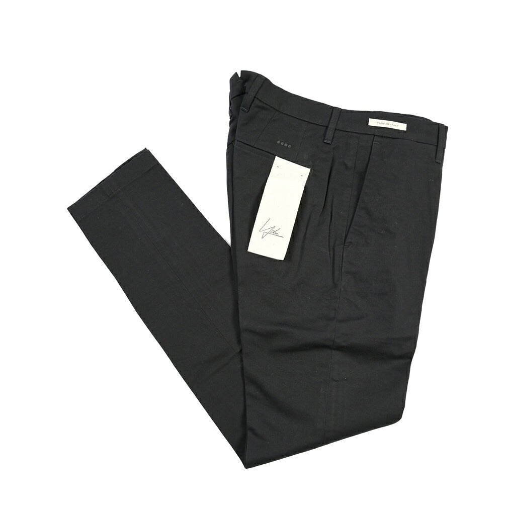 YCHAI “PANATELA” ストレッチコットン ノータックチノパンツ / SKINNY FIT ブラック(NERO) 31 | GUARDAROBA MILANO OFFICIAL STORE