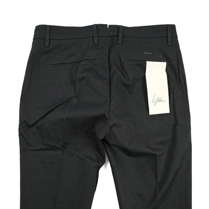 YCHAI “PANATELA” ストレッチコットン ノータックチノパンツ / SKINNY FIT ブラック(NERO) 31 | GUARDAROBA MILANO OFFICIAL STORE