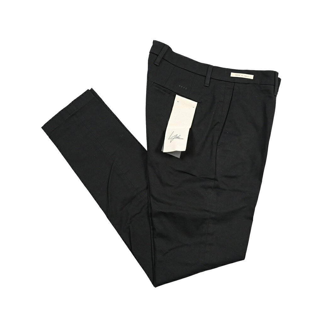 YCHAI “PANATELA” ストレッチコットン ノータックチノパンツ / SKINNY FIT ブラック(NERO) 31 | GUARDAROBA MILANO OFFICIAL STORE