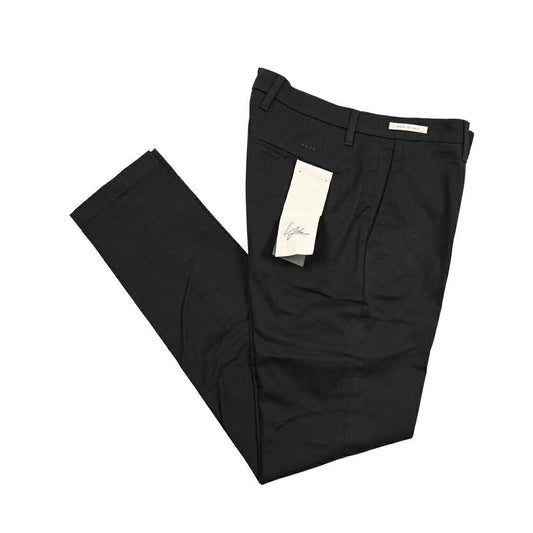 YCHAI “PANATELA” ストレッチコットン ノータックチノパンツ / SKINNY FIT ブラック(NERO) 31 | GUARDAROBA MILANO OFFICIAL STORE