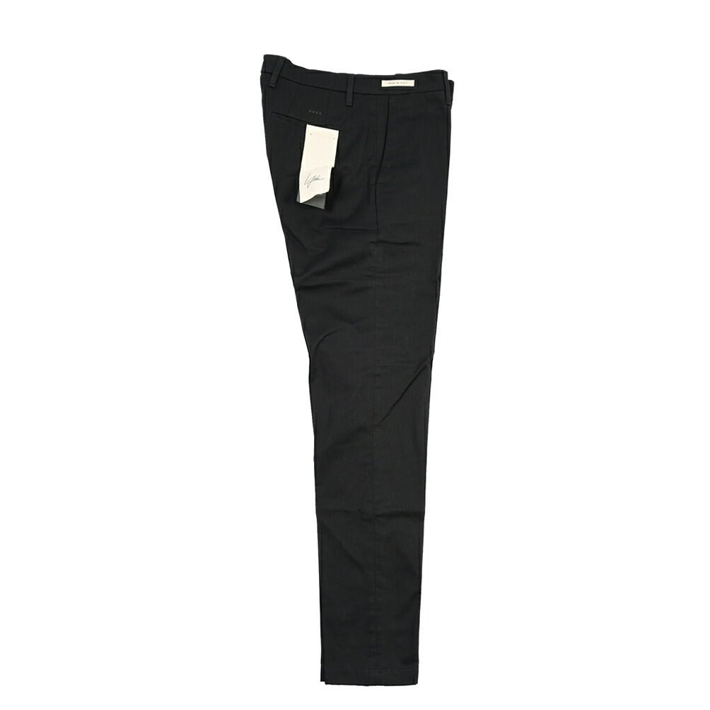 YCHAI “PANATELA” ストレッチコットン ノータックチノパンツ / SKINNY FIT ブラック(NERO) 31 | GUARDAROBA MILANO OFFICIAL STORE