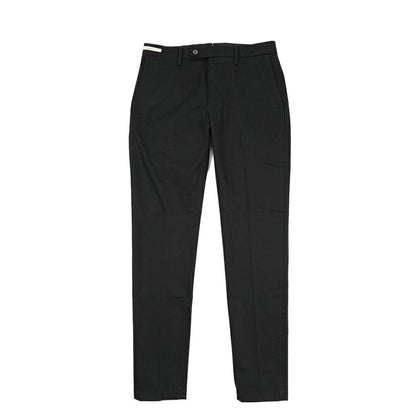 YCHAI “PANATELA” ストレッチコットン ノータックチノパンツ / SKINNY FIT ブラック(NERO) 31 | GUARDAROBA MILANO OFFICIAL STORE
