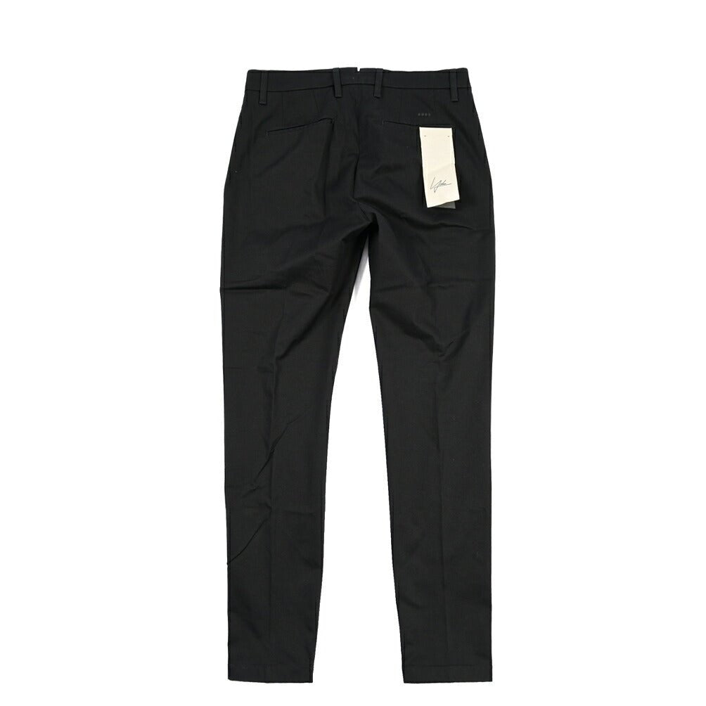 YCHAI “PANATELA” ストレッチコットン ノータックチノパンツ / SKINNY FIT ブラック(NERO) 31 | GUARDAROBA MILANO OFFICIAL STORE