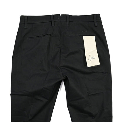 YCHAI “PANATELA” ストレッチコットン ノータックチノパンツ / SKINNY FIT ブラック(NERO) 31 | GUARDAROBA MILANO OFFICIAL STORE