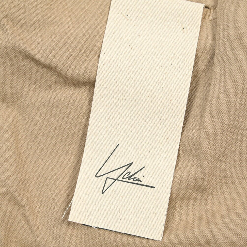 YCHAI “PANATELA” リネン混コットン ノータックストレッチパンツ / SKINNY FIT ベージュ(BEIGE) 32 | GUARDAROBA MILANO OFFICIAL STORE