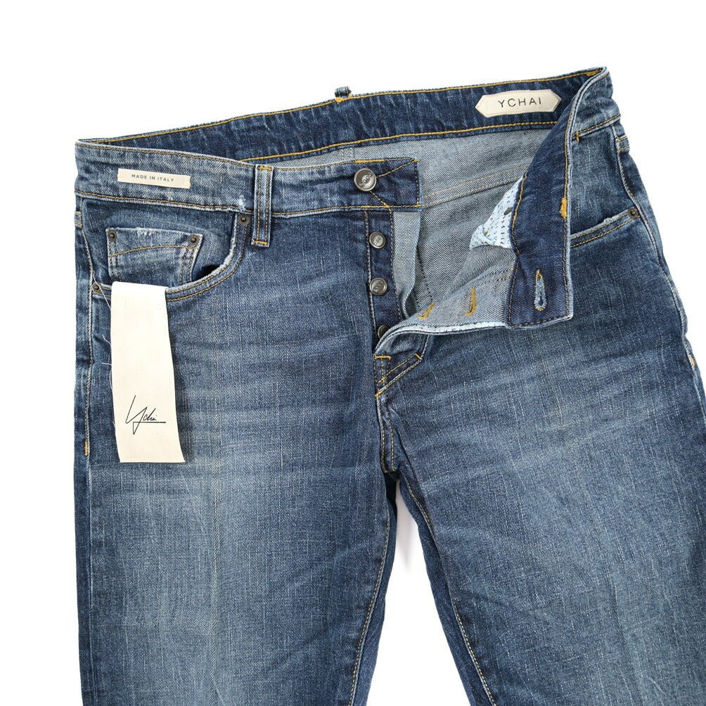 YCHAI “PANATELA” ストレッチデニム スキニージーンズ / SKINNY FIT ブルー(BLU) 29 | GUARDAROBA MILANO OFFICIAL STORE