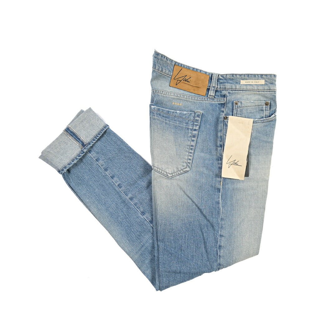YCHAI “PANATELA” ストレッチデニム スキニージーンズ / SKINNY FIT ライトブルー(BLU) 33 | GUARDAROBA MILANO OFFICIAL STORE