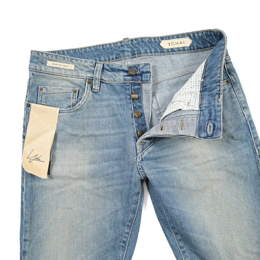 YCHAI “PANATELA” ストレッチデニム スキニージーンズ / SKINNY FIT ライトブルー(BLU) 33 | GUARDAROBA MILANO OFFICIAL STORE